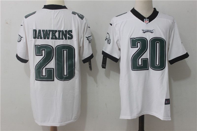 Men Philadelphia Eagles 20 Dawkins White Nike Vapor Untouchable Limited NFL Jerseys